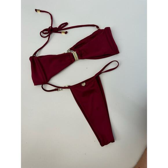 Heart of Sun Swim ELEKTRA Bikini Set in Wine - Picture 6 of 8